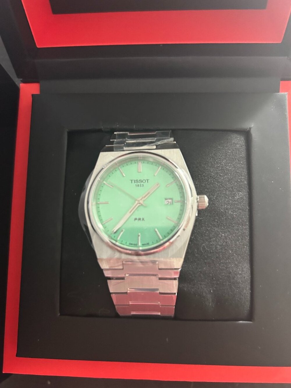 Tissot PRX 40mm Swiss Quartz Watch T137.410.11.091.01 Stainless Steel Green Dial